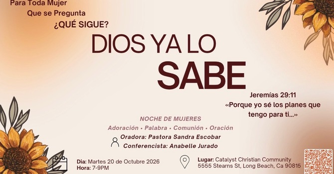 Spanish Women's Event: Dios Ya Lo Sabe