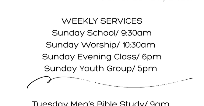 Sunday Bulletin