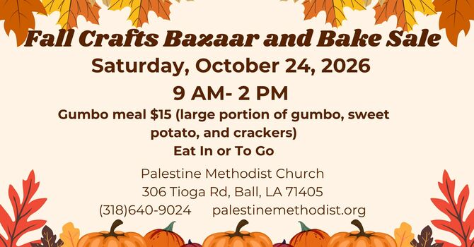 Fall Church Bazaar and Gumbo Lunch  image
