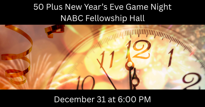 Fifty Plus Group New Year's Eve Game Night