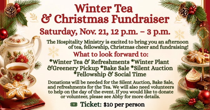 Winter Tea & Christmas Fundraiser