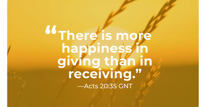 The Joy of Generosity image