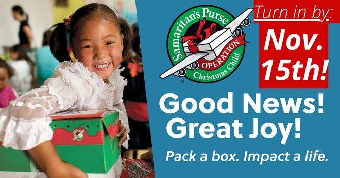 Shoeboxes for Operation Christmas Child- DEADLINE!