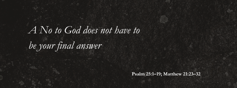 A No to God does not have to be our final answer
