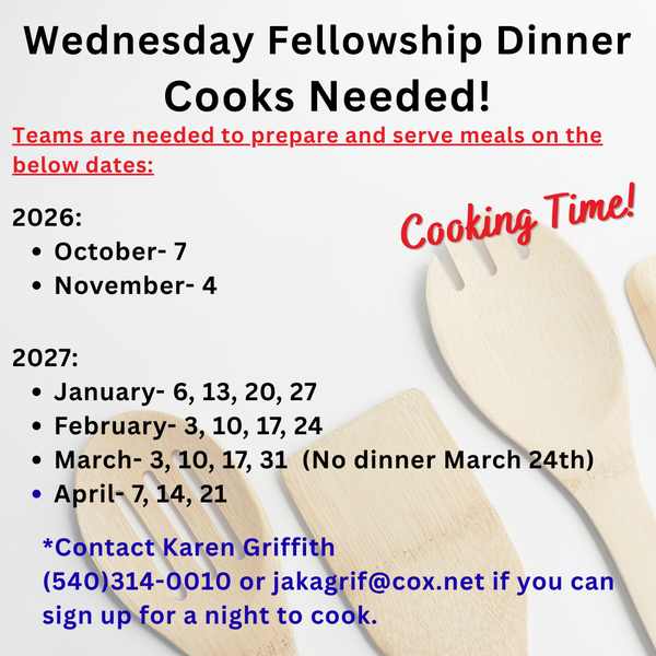 Cooks Needed!
