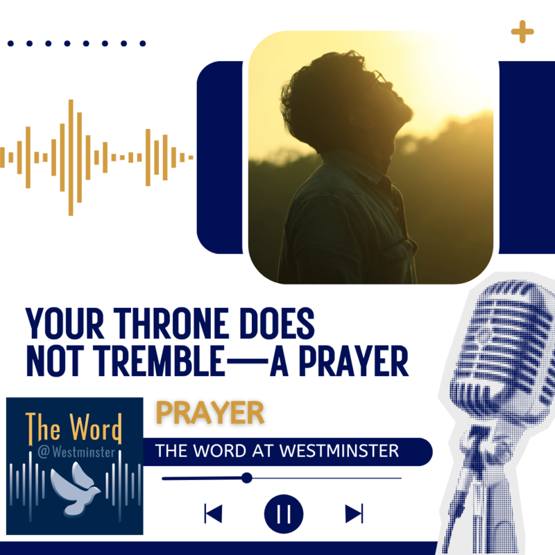 Your Throne Does Not Tremble—a prayer