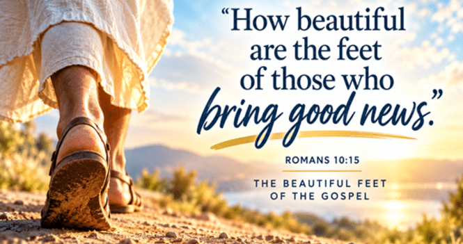 BEAUTIFUL FEET BRINGING GOOD NEWS