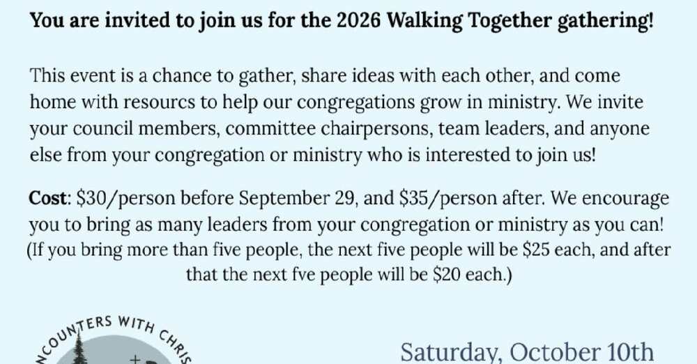 2026 Walking Together gathering!