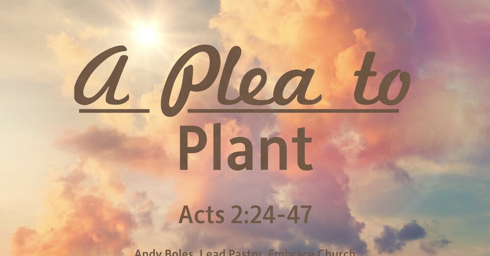"A Plea to Plant"