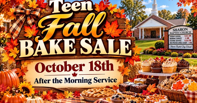 Teen Fall Bake Sale