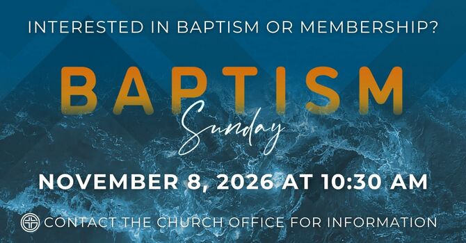 Baptism Sunday