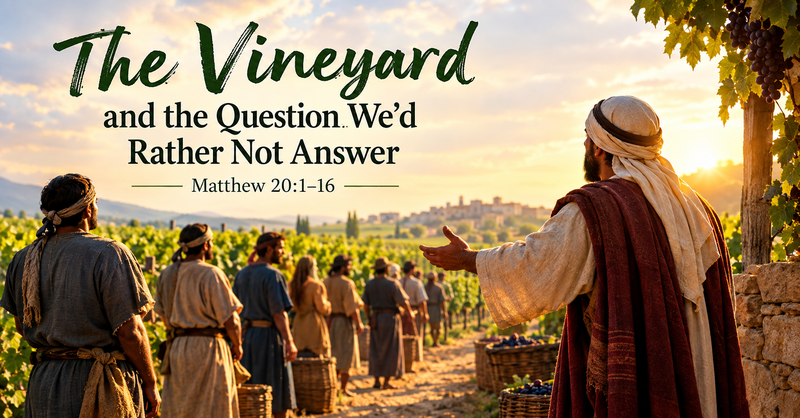 The Vineyard and the Question We'd Rather Not Answer