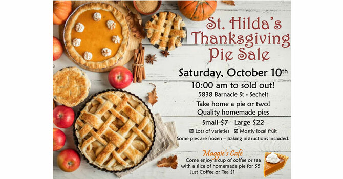 St Hilda's Thanksgiving Pie Sale