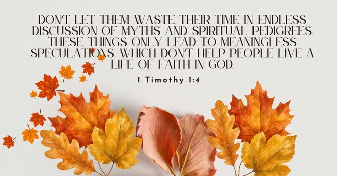 A Great Reminder!