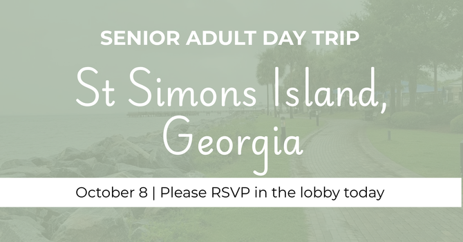 Senior Adult Day Trip