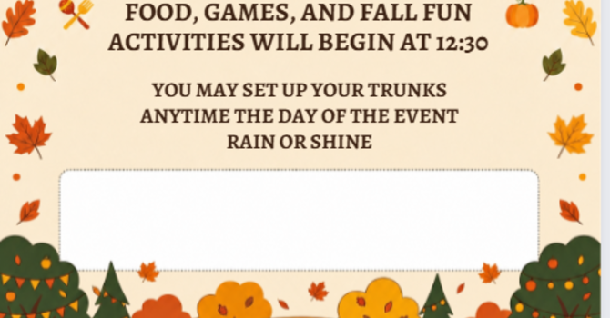 Fall Fellowship and Trunk or Treat