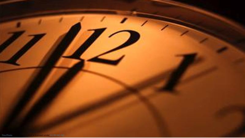 Before It Is Too Late