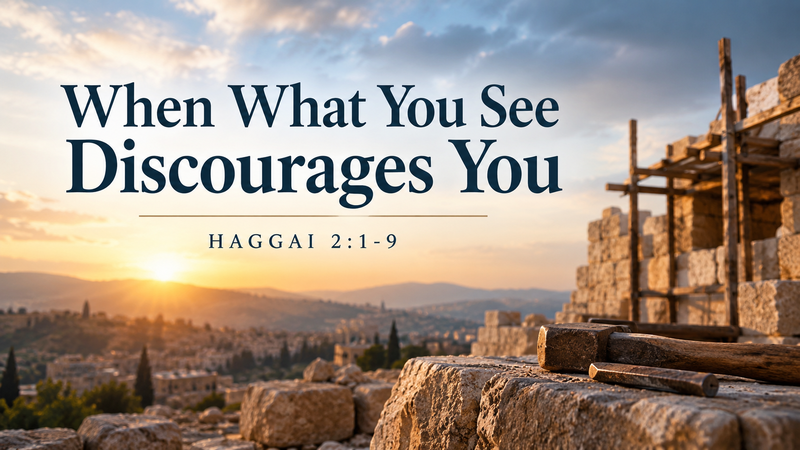  When What You See Discourages You