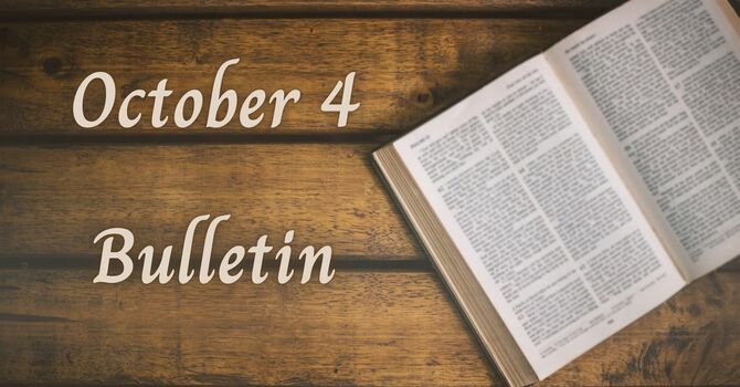 October 4, 2026 Bulletin