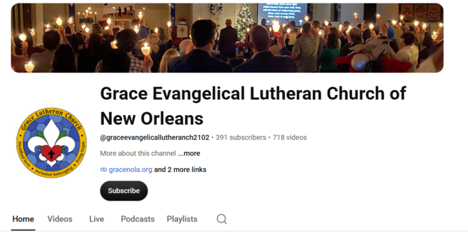 Grace YouTube Channel image