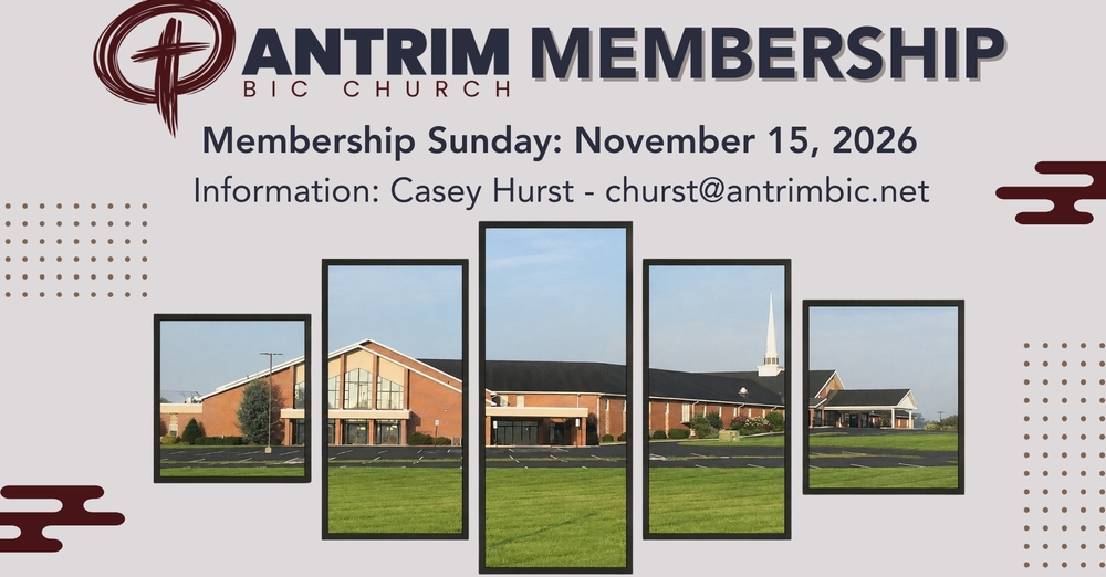 Antrim BIC Church Membership Classes