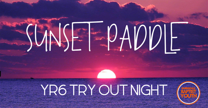 Youth Group - Sunset Paddle