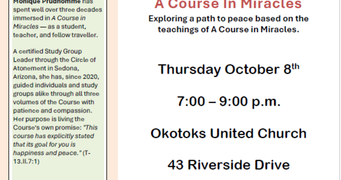 Foothills Spritual Life Centre presents