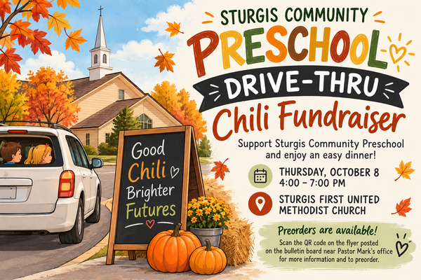 Sturgis Community Preschool Drive-Thru Chili Fundraiser