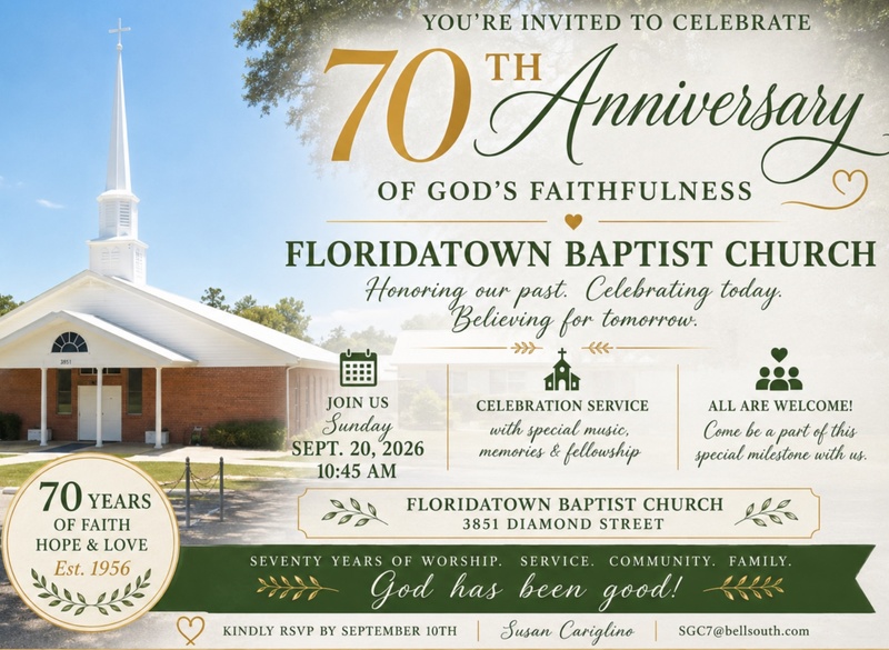 Church 70th Anniversary
