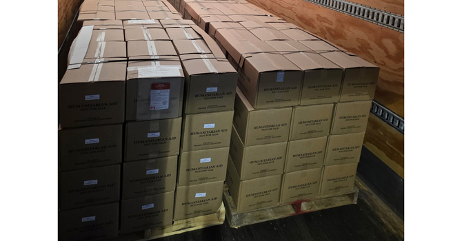 Always a good day when food aid goes out!