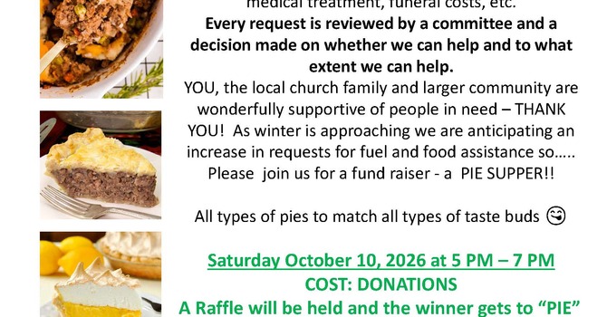 Pie Supper 