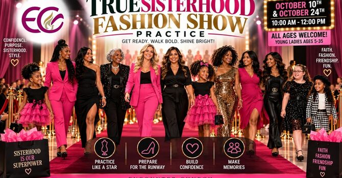 Ensayo del desfile de moda «True Sisterhood»