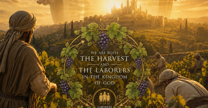 We are both the harvest and the laborers in the kingdom!