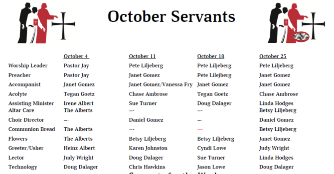 Servants - October 2026 image
