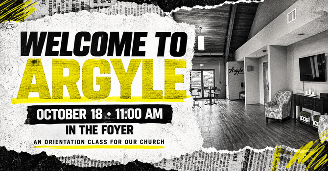 Welcome To Argyle Class