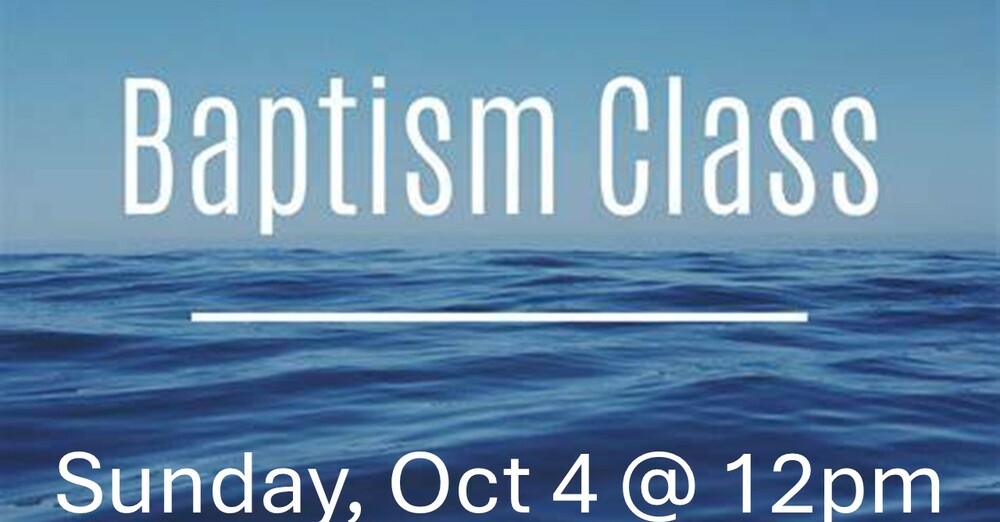 Baptism Class