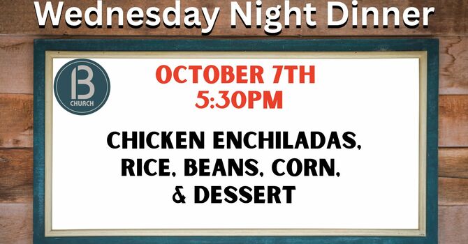 Wednesday Evening Family Meal