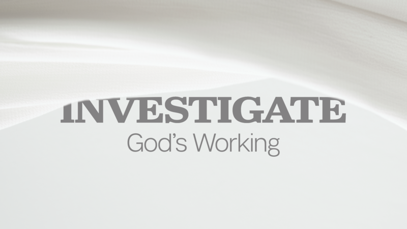 Investigate God's Working