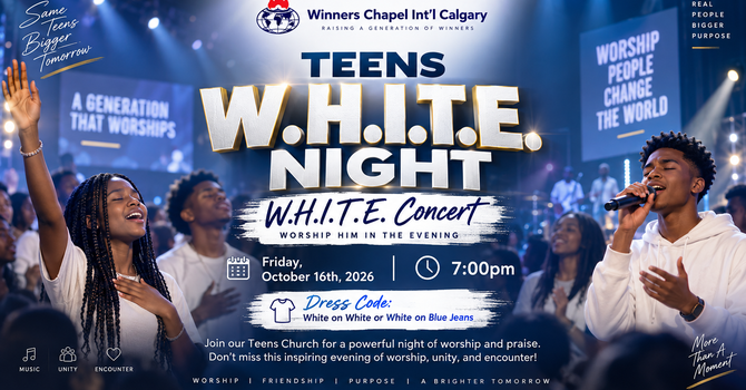  Teens W.H.I.T.E. Concert