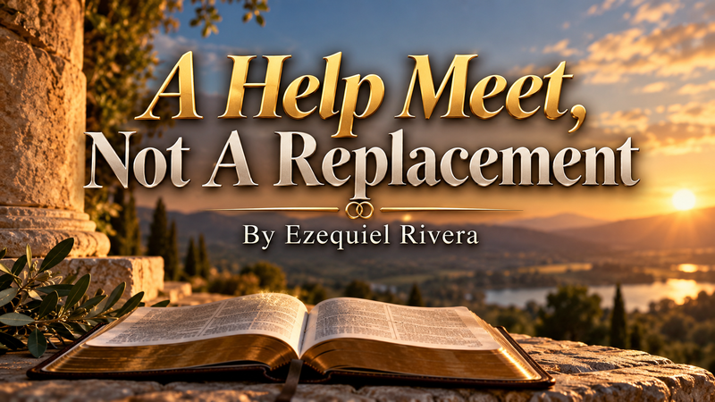 A Help Meet, Not A Replacement. 