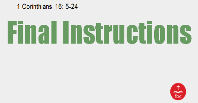 Final Instructions