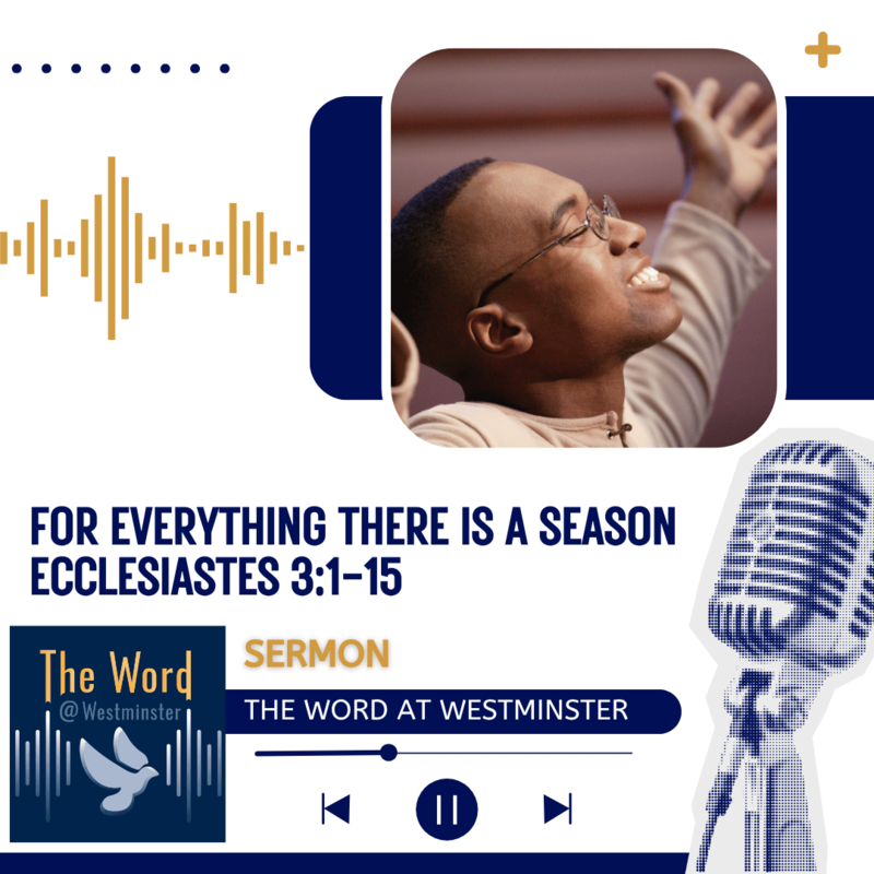 For Everything There is a Season (Sermon)