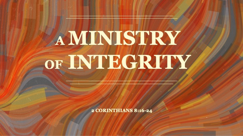 A Ministry of Integrity