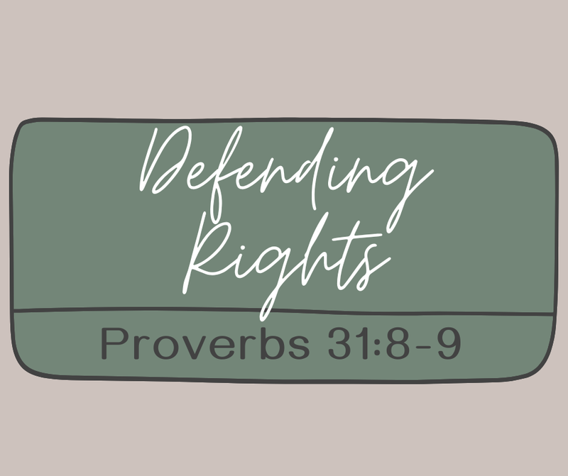 First Baptist Church Kearney MO -Sermon, Defending Rights