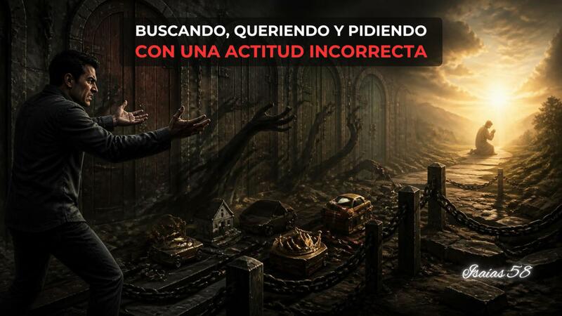  Buscando, queriendo y pidiendo con una actitud incorrecta