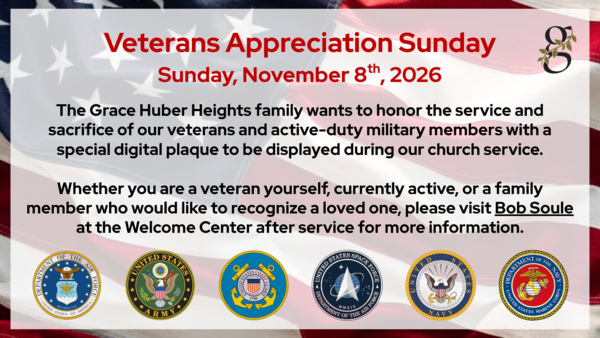 Veteran's Appreciation Sunday