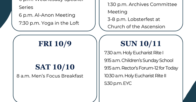 This Week at a Glance
