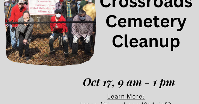 Community Cleanup at Crossroads Cemetery