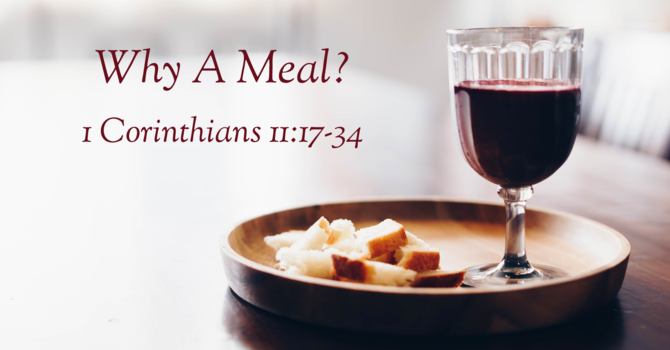 Why A Meal?