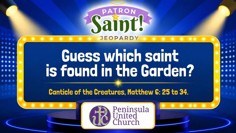 Guess which saint is found in the Garden?
